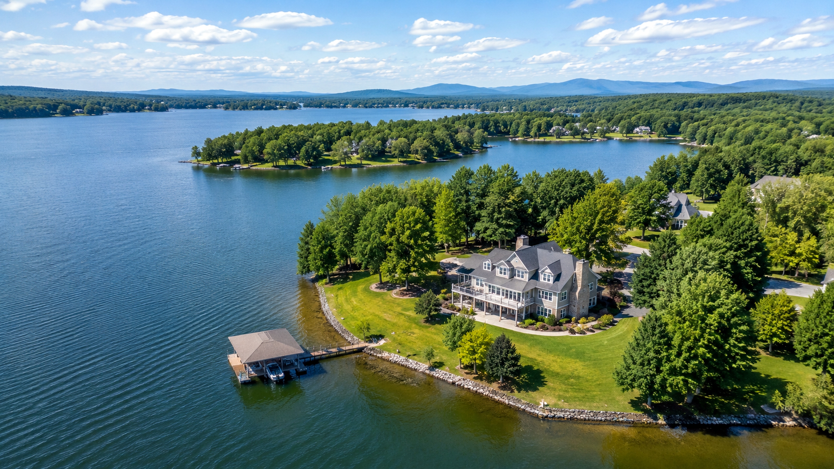 Luxury Northeast Georgia property aerial photography